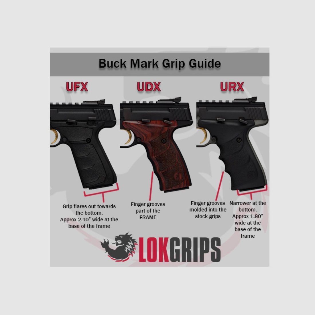 Chwyt Lok do Browning Buck Mark URX .22, zdjęcie 4 z 4