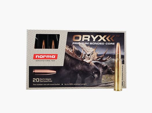 Norma 8X57 JRS Oryx 18010 12.7 g Geweerpatronen