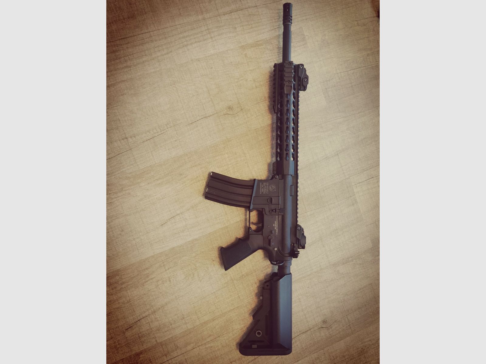 Softair m4 A1 Carabina Colt (semiautomática) Set completo (0.5-1 Joule)