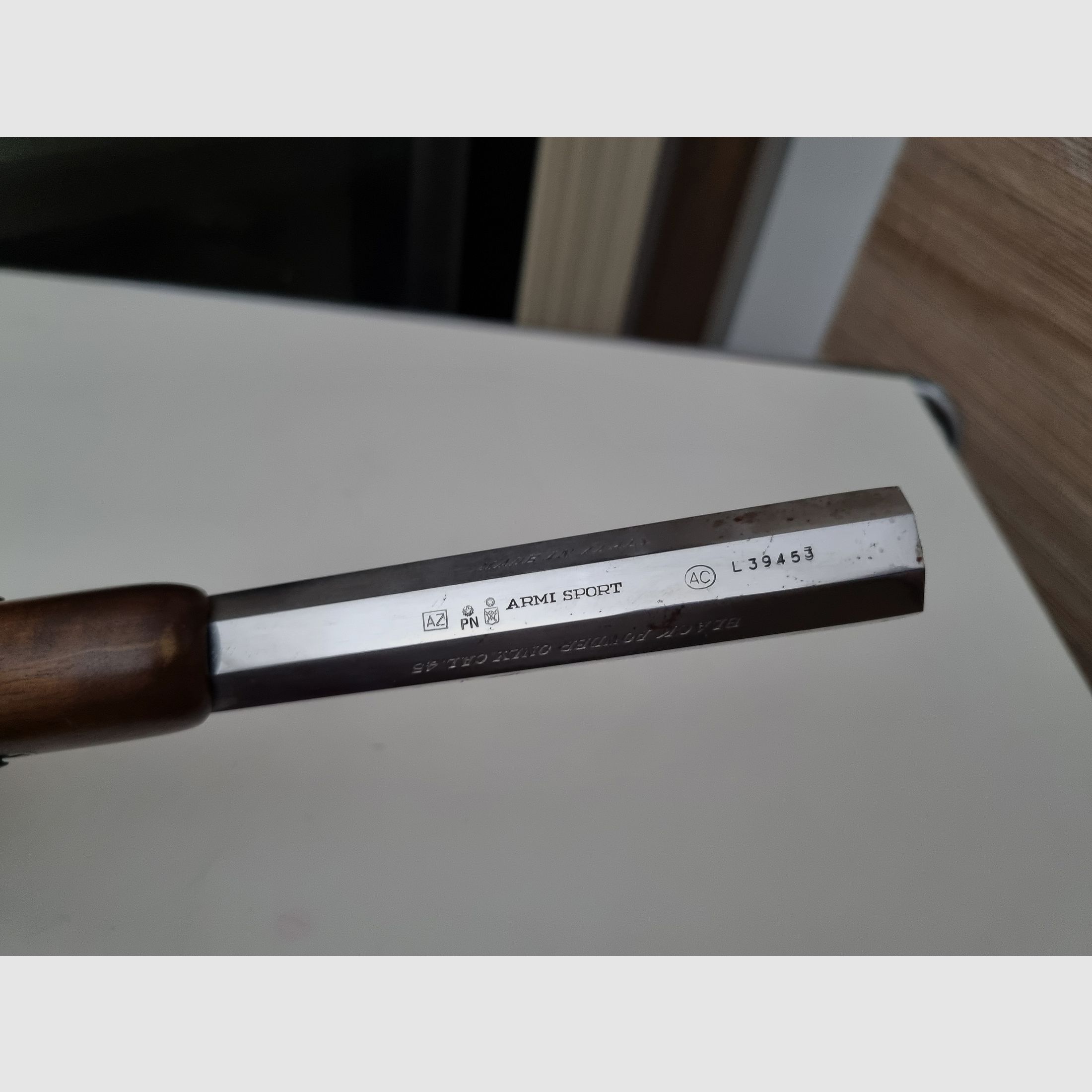 Front-loading pistol Armi Sport, model: Le Page LePage, caliber .45