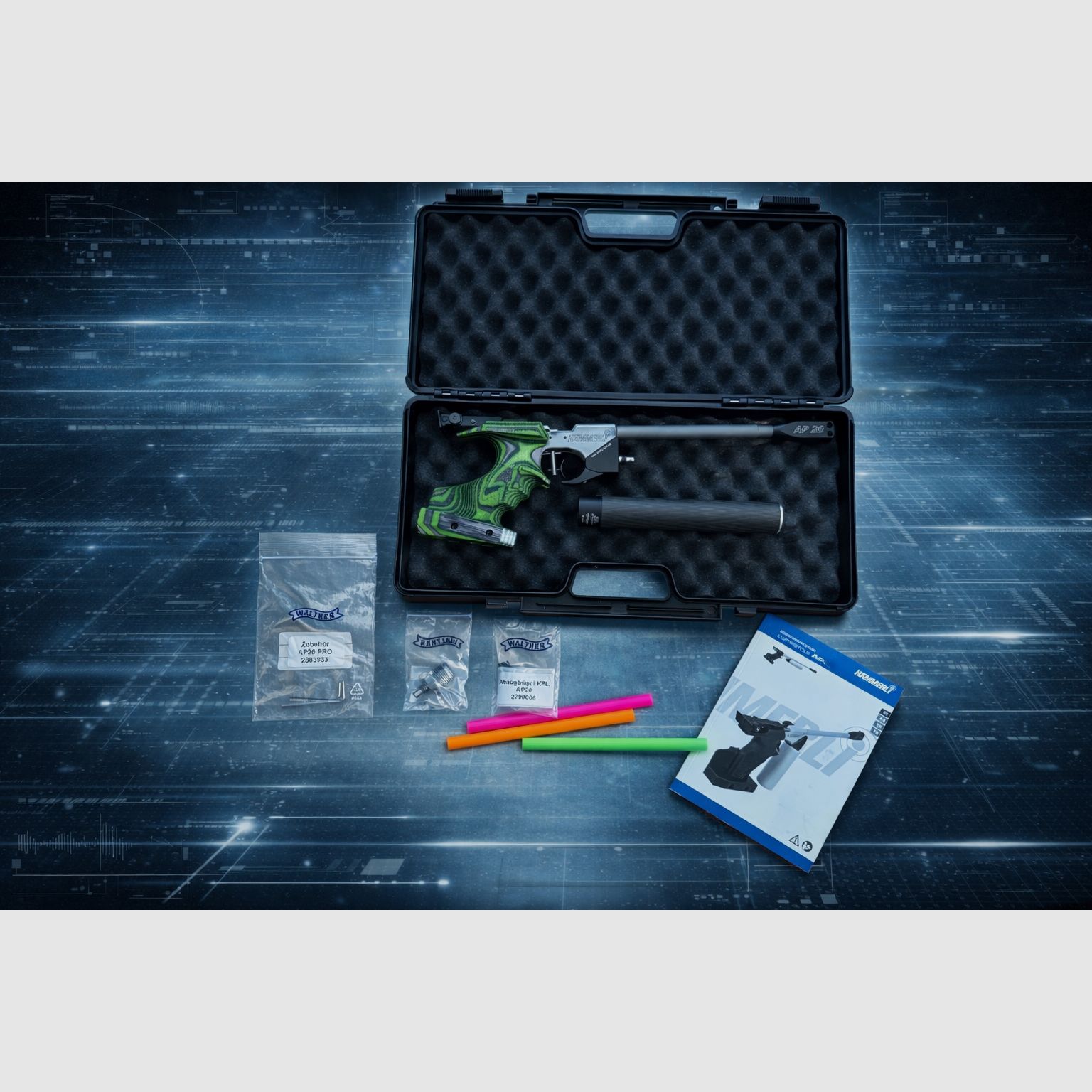 Walther/Hämmerli AP20 Sonderedition „Green Pepper“ luchtpistool – als nieuw