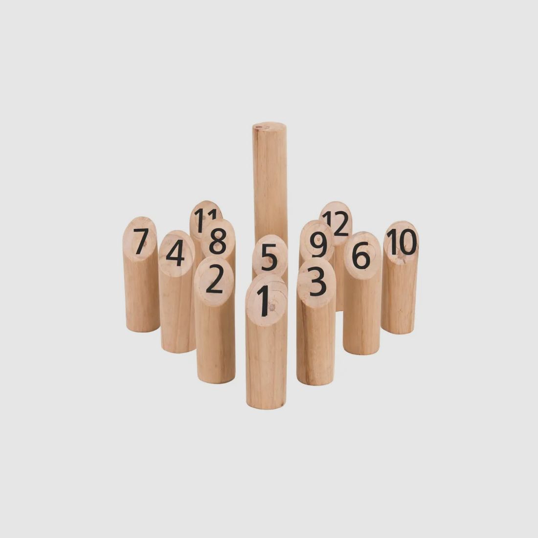 Juego de Mölkky de Madera - Bolas Numeradas + Bolsa de Algodón, imagen 1 de 5