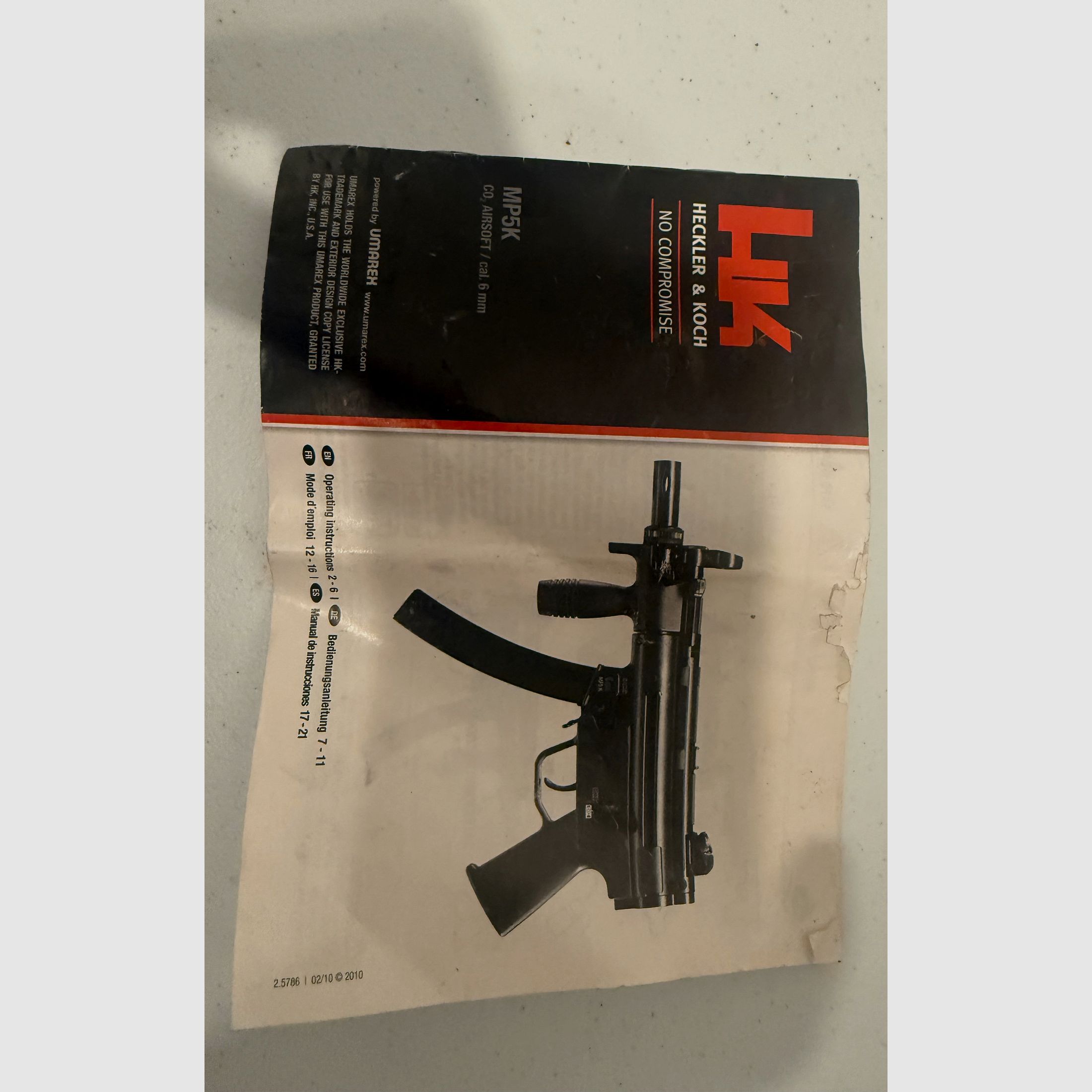 Umarex Heckler & Koch MP5K - CO2 Airsoft / Cal. 6mm BB