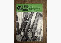 Manual / Handbook for Heckler & Koch HK270 small caliber rifle, like new