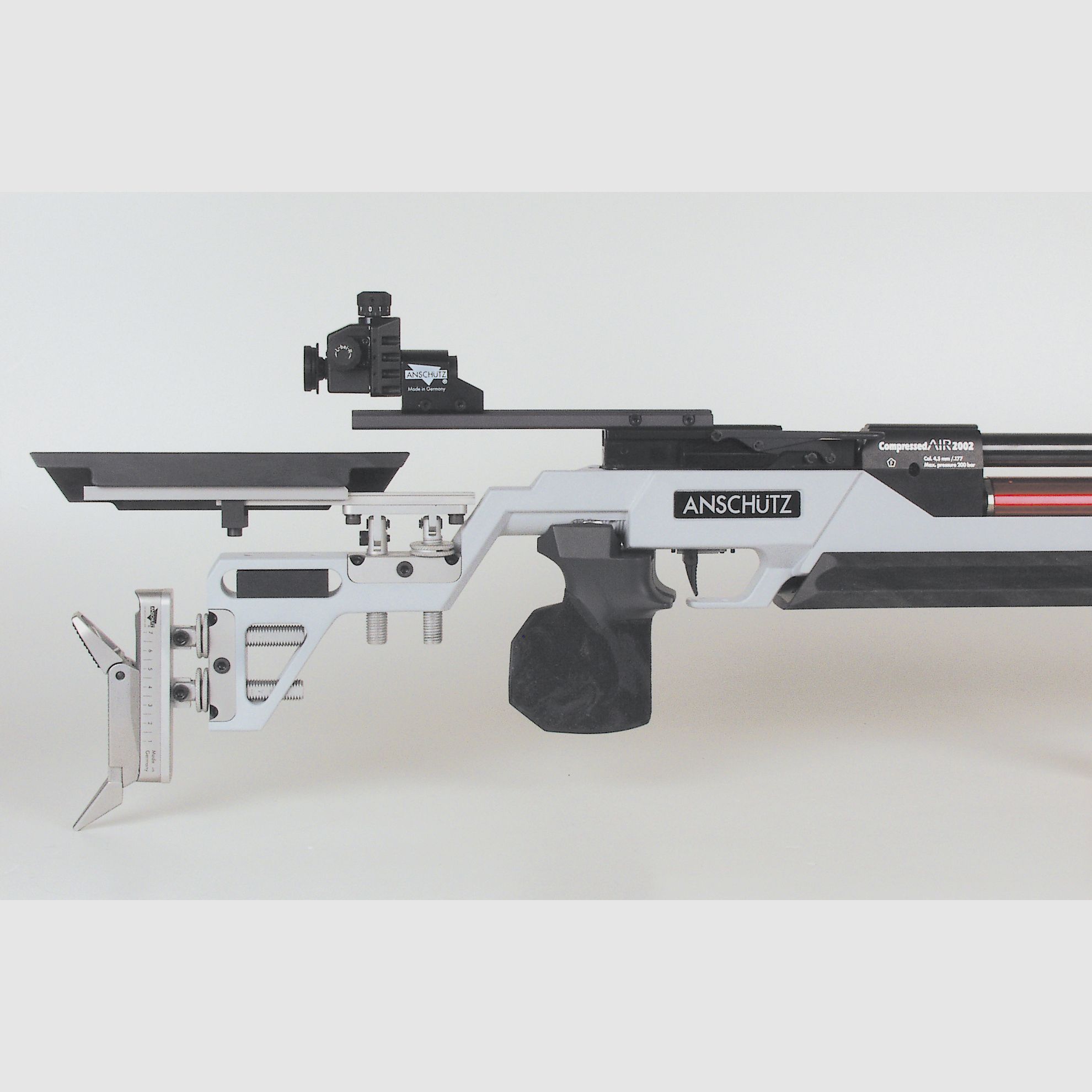 Riel de ajuste para la mejilla de la culata