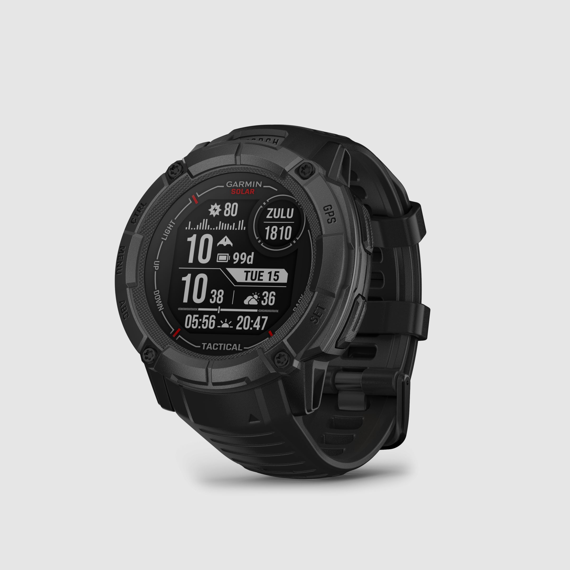 Garmin Instinct® 2X Solar, Tactical Edition, Schwarz