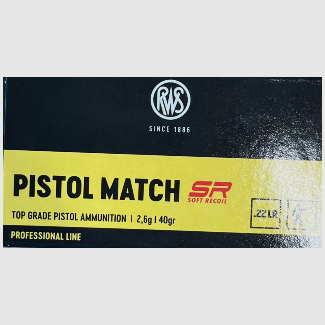 RWS .22lr Pistol Match SR 40grs - 5000 Schuss