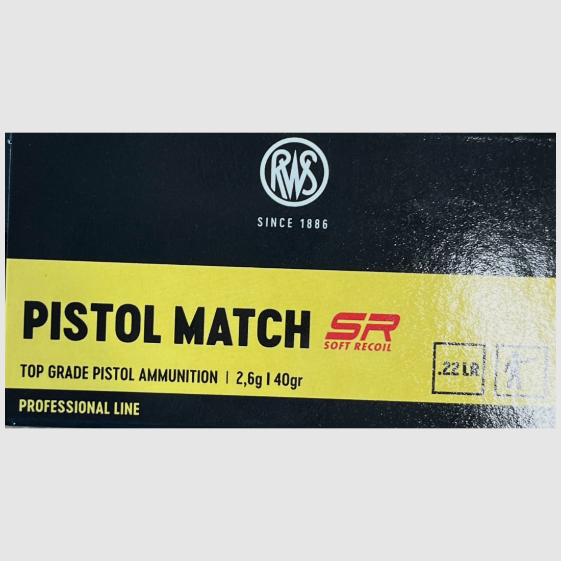 RWS .22lr Pistol Match SR 40grs - 500 rounds