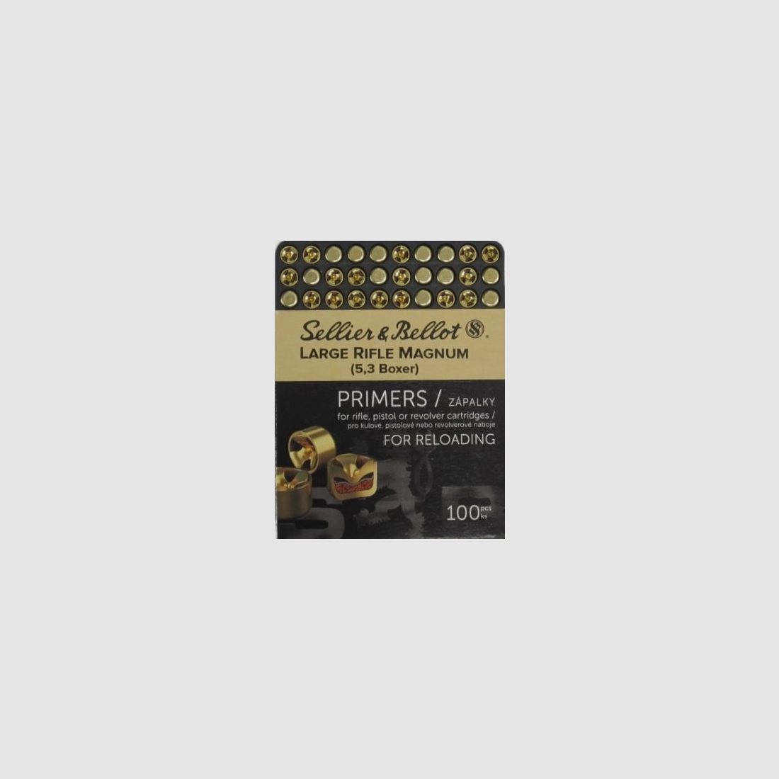 PRIMERS S&B LARGE RIFLE MAGNUM 12,00€ - NIET ONLINE TE KOOP - NEEM CONTACT OP MET DE VERKOPER