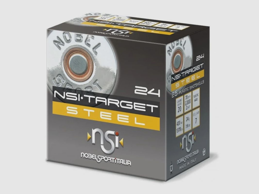AMUNICJA ŚRUTOWA NSI TARGET STEEL 24 HP C20