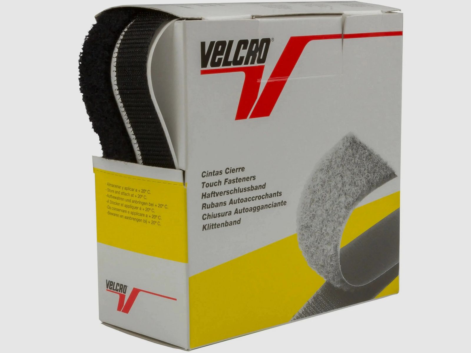 Ruban Velcro Relags 5 m auto-adhésif noir