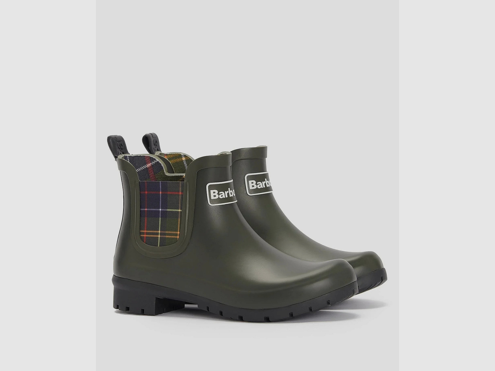 Barbour Kingham Tartan Gummistiefel kurz