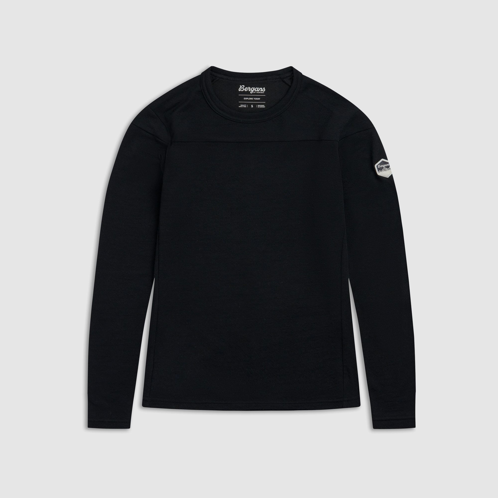 Bergans Inner:Dual Merino L/S Thermoshirt Donna Nero L