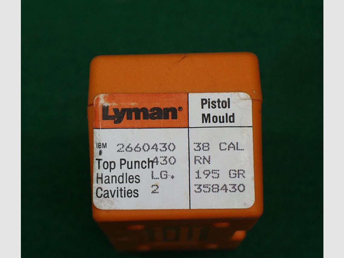Lyman Mold Cal.38