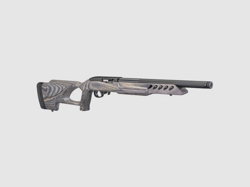 RUGER 10/22® TARGET – LAMINÉ NOIR/GRIS AVEC CULASSE À TROU POUR LE POUCE