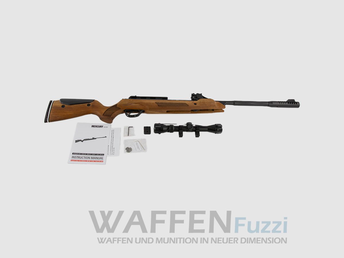 Mercury Speedfire Kaliber 4,5mm + ZF 3-9x32 inklusive Waffenkoffer
