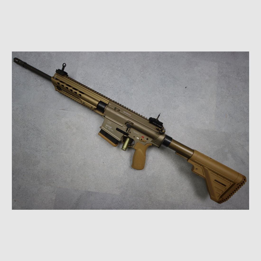 Heckler & Koch MR308, A3-Version, Slim-Line HKey RAL8000 "sandfarbend"