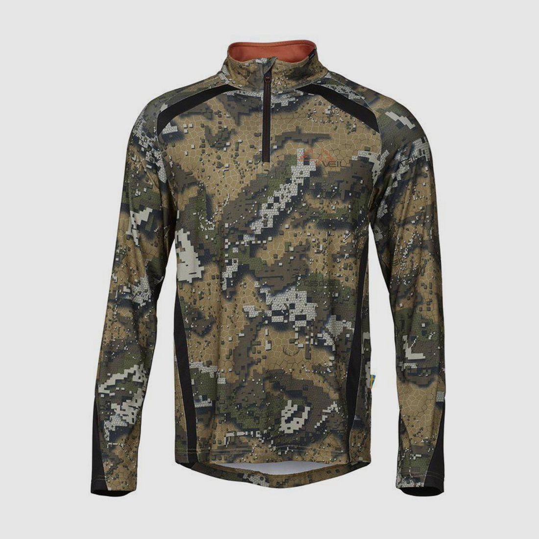 Swedteam Half-Zip Alpha Antibite CAMO VEIL T-shirt à Manches Longues, image 1 sur 3