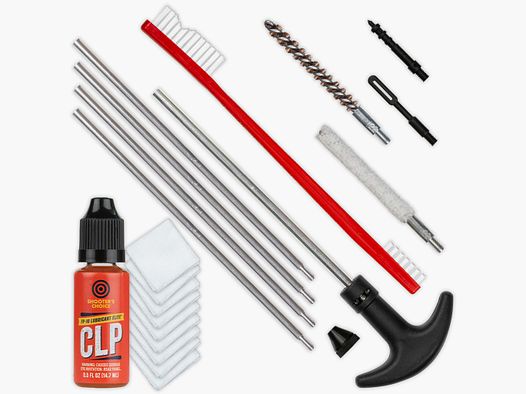 Kit de limpieza de armas Shooter's Choice .22 / .223 – 8-32 incluye FP-10 Lubricant Elite CLP (SHF-SRK-22)