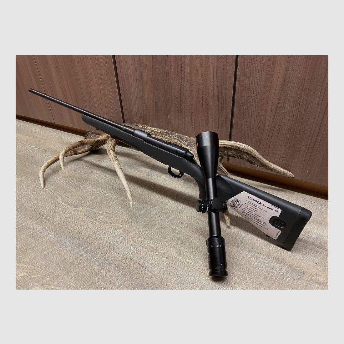 Mauser M18, with Leica Amplus 6 2.5-15x50 i