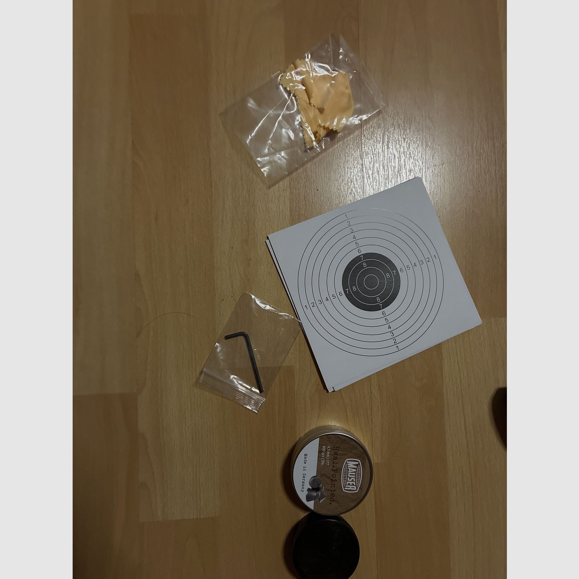 Luchtgeweer met scope, schijven en munitie te koop