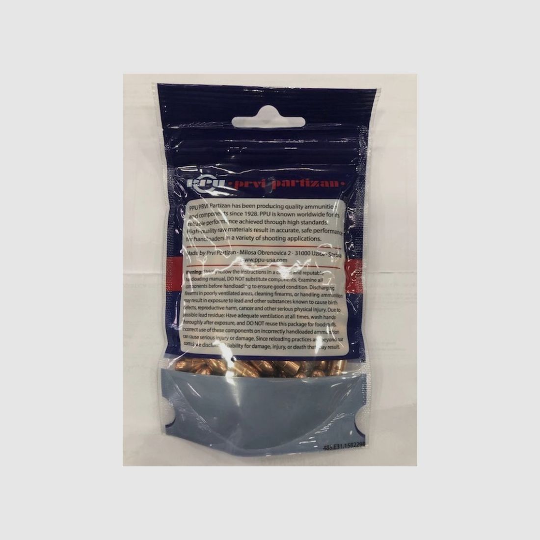PPU POCISK 7,65 GR 93 FMJRN QT100, zdjęcie 2 z 2