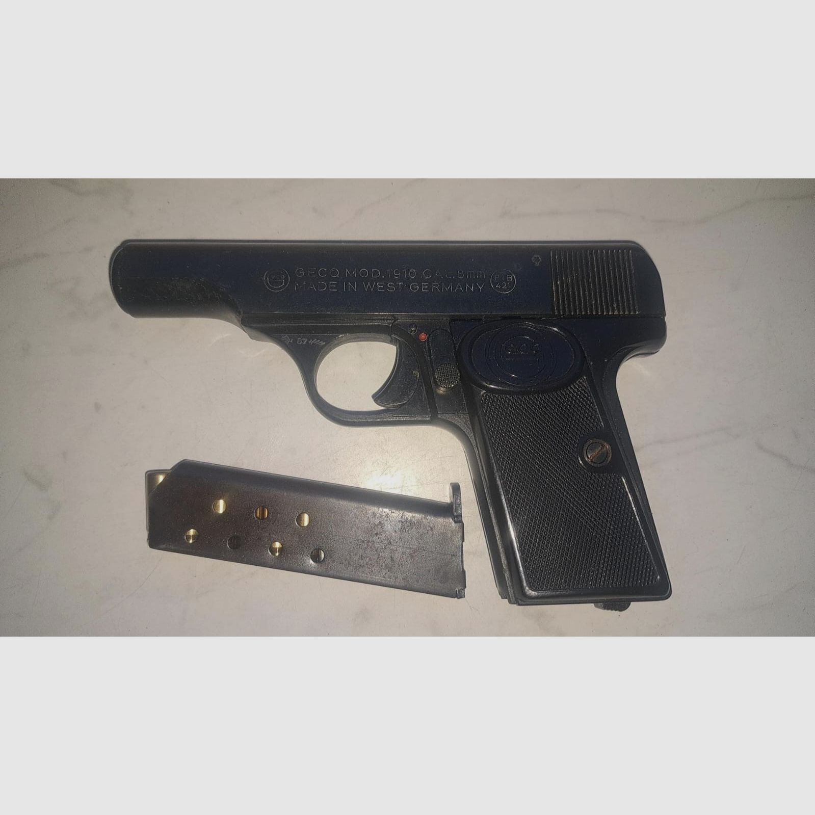 Geco mod 1910 8mm k Alarm gas Schreckschuss Pistole