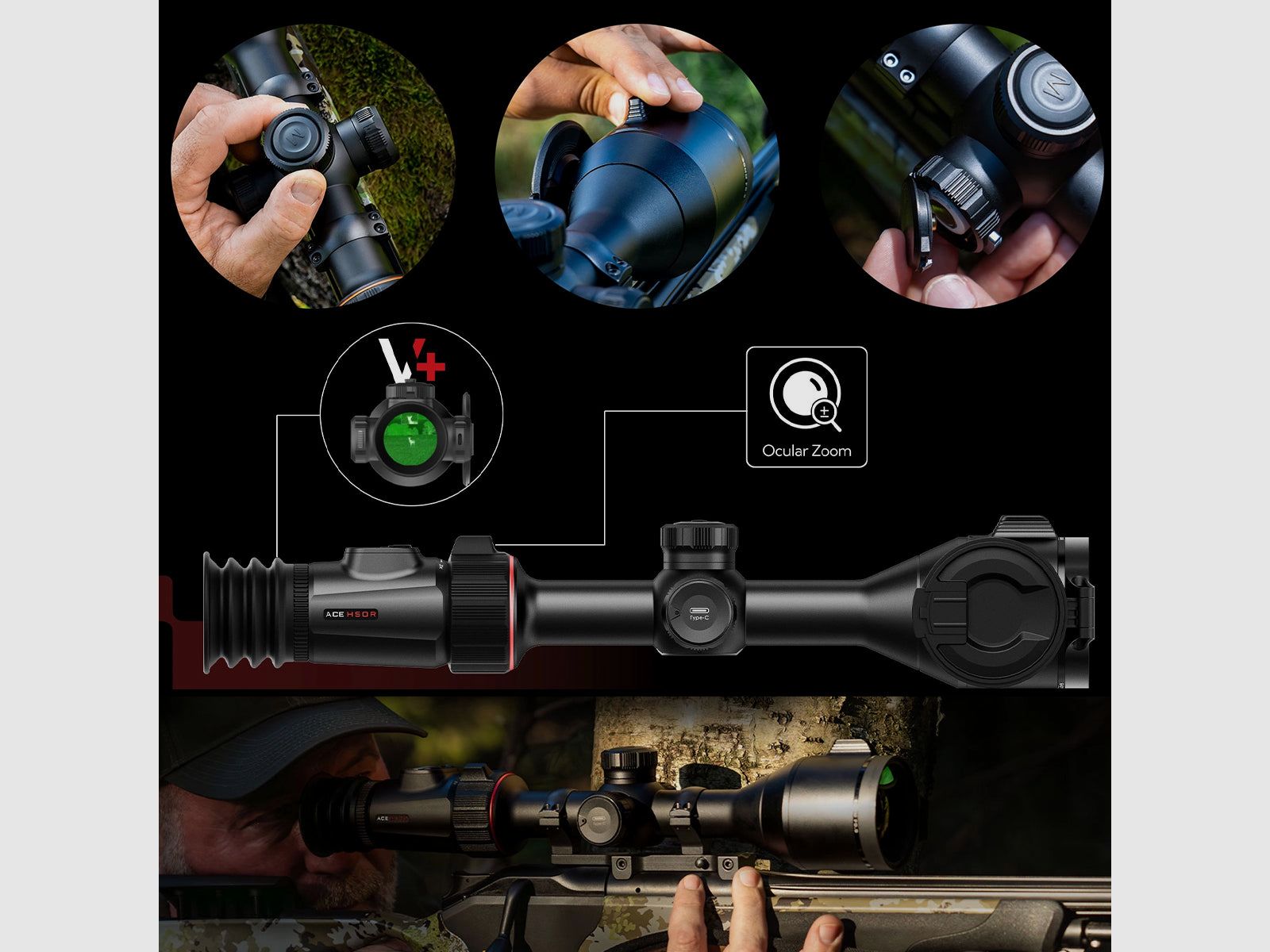 Nocpix ACE AS60R/AS60RRM warmtebeeldzielfernroer met laserafstandsmeter, afbeelding 18 van 24