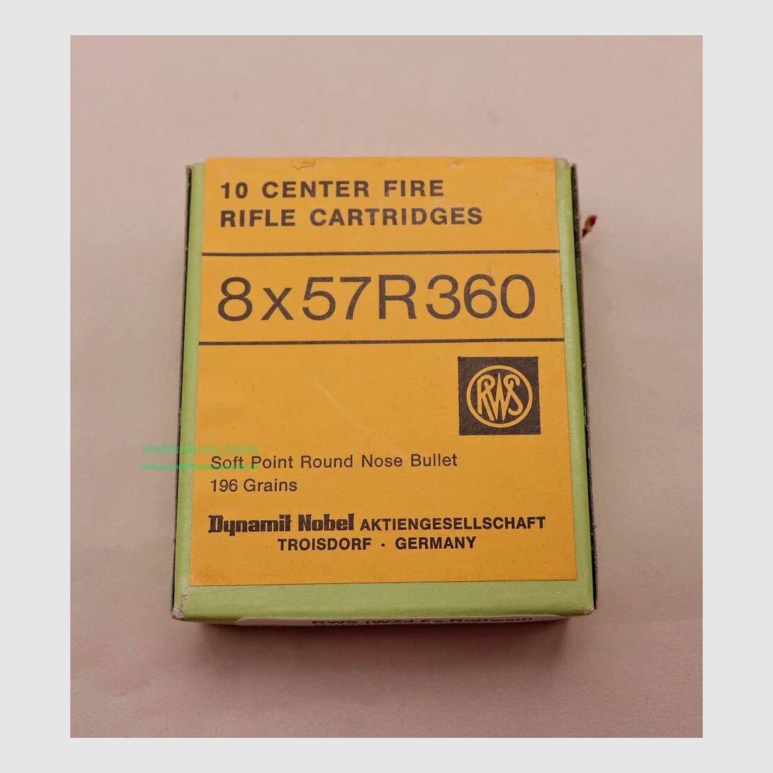 RWS (WZd.Fa.Rottweil) geweerpatronen 8x57R 360