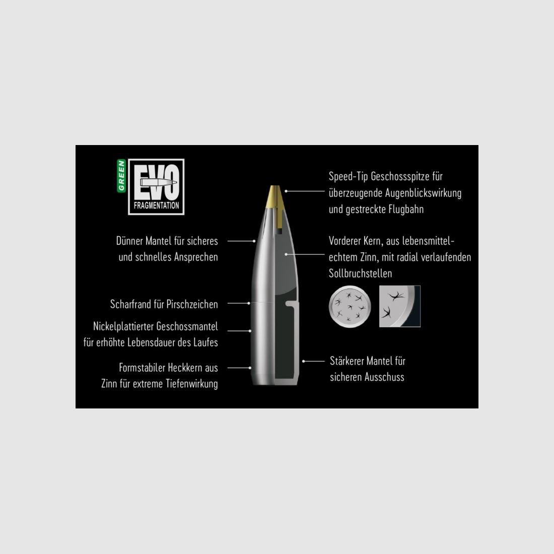 RWS 270 WIN 96 GRS / 6,2 G EVO GREEN 20 PCS, image 3 sur 3
