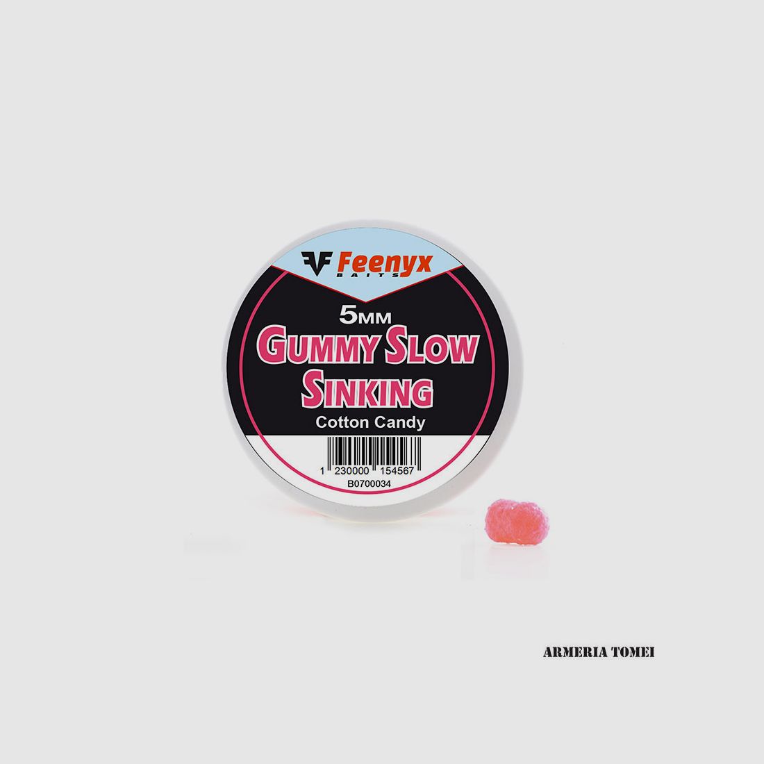 FEENYX BAITS – GUMMY SLOW SINKING Wat cotton candy 5MM