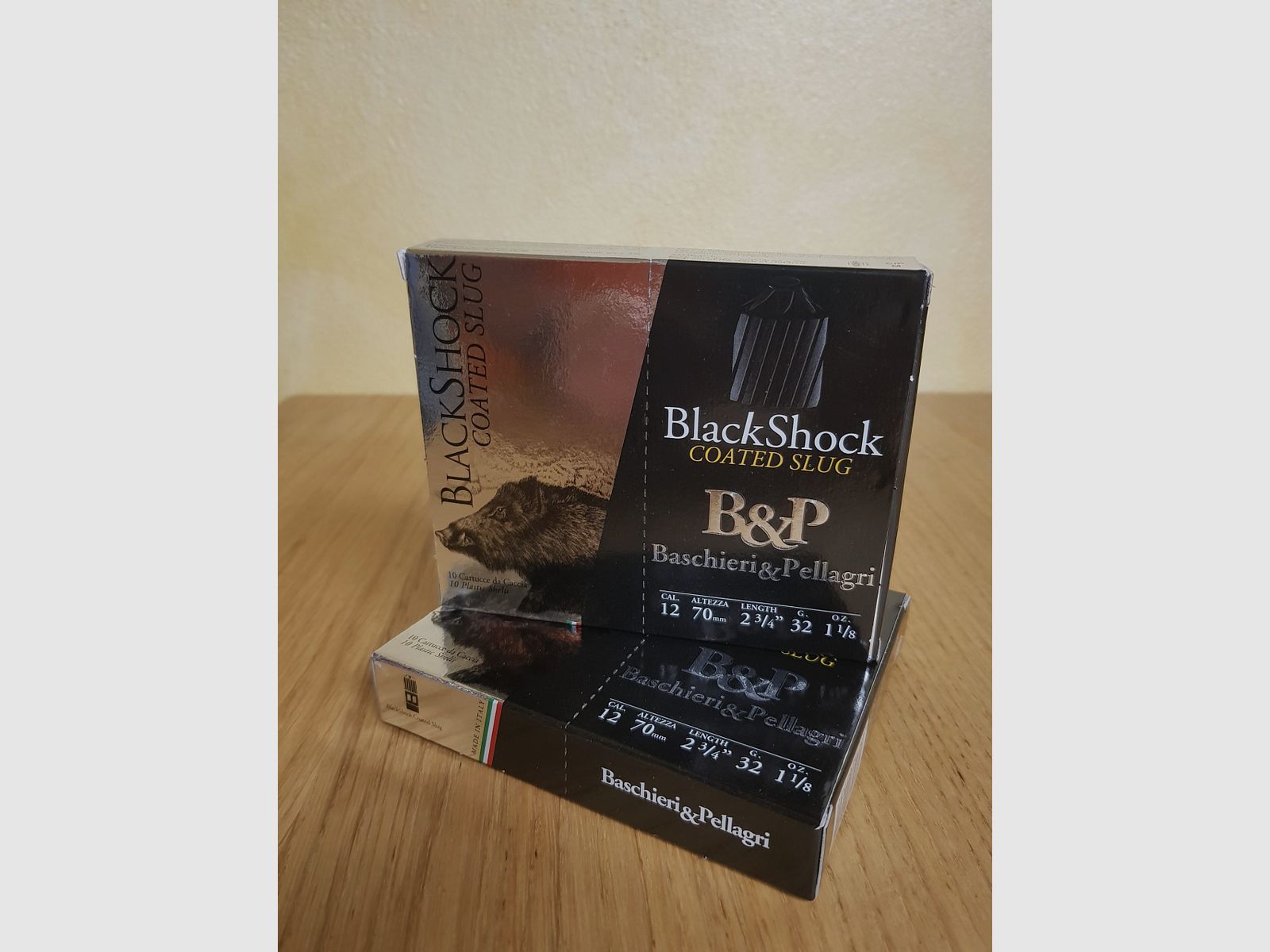 BASCHIERI & PELLAGRI PATRONEN FÜR GESCHOSSE BLACK SHOCK Kal. 12/70