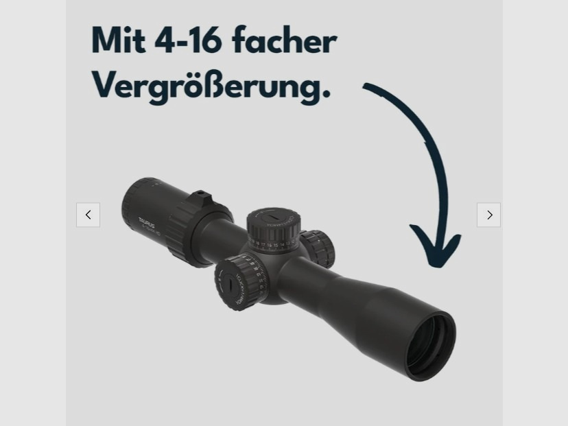 Vector Optics SCFF-50 Taurus Zielfernrohr 4-16x44 HD MOA - Montage für 21mm Picatinny/Weaver