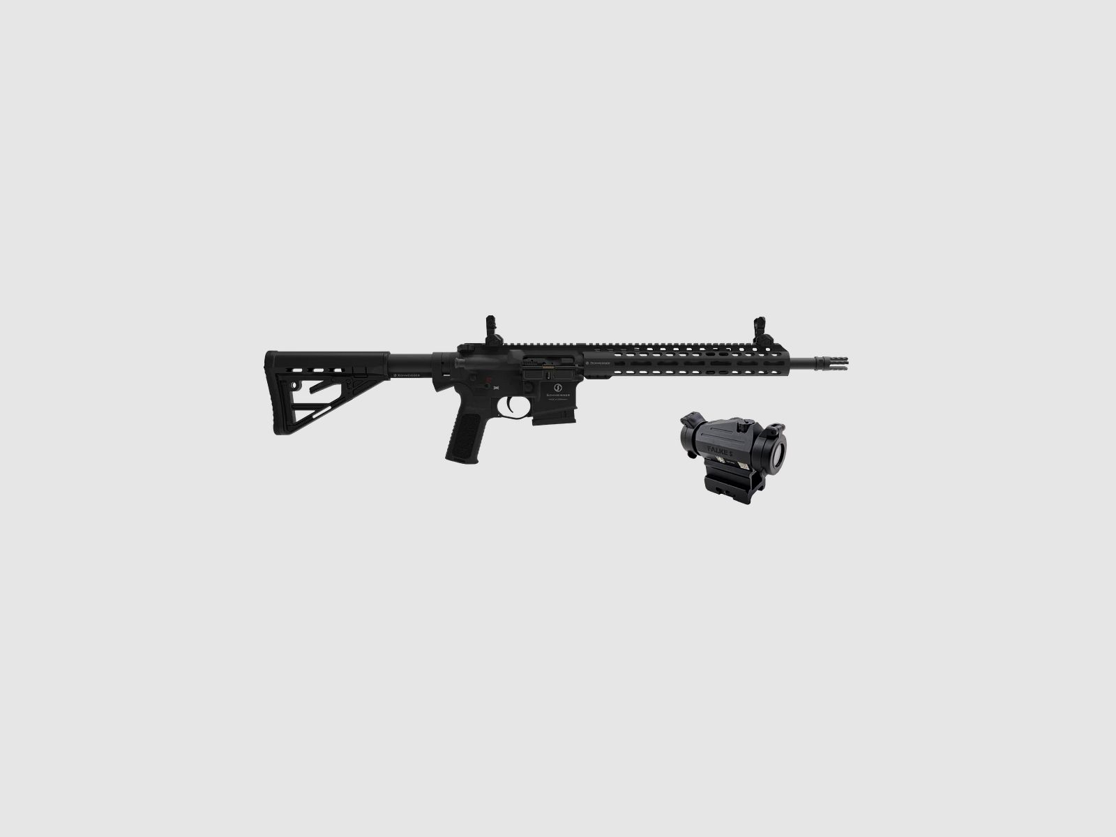 SCHMEISSER M4FL 223 REM MK2 14,5" M-LOK BLACK FALKE D-POL SET, Bild 1 von 9