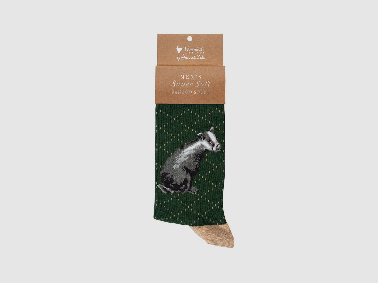 Wrendale Herren - Socken "A Country Gent" mit Dachs