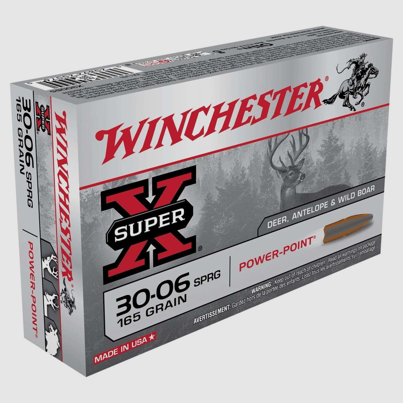 Winchester Super X Power Point 30-06 Sprg 165 grs - 20 Stk