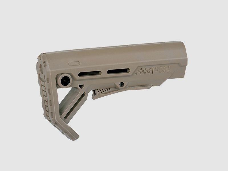 Shoulder support for M 4 / AR 15 models in Tan Type II