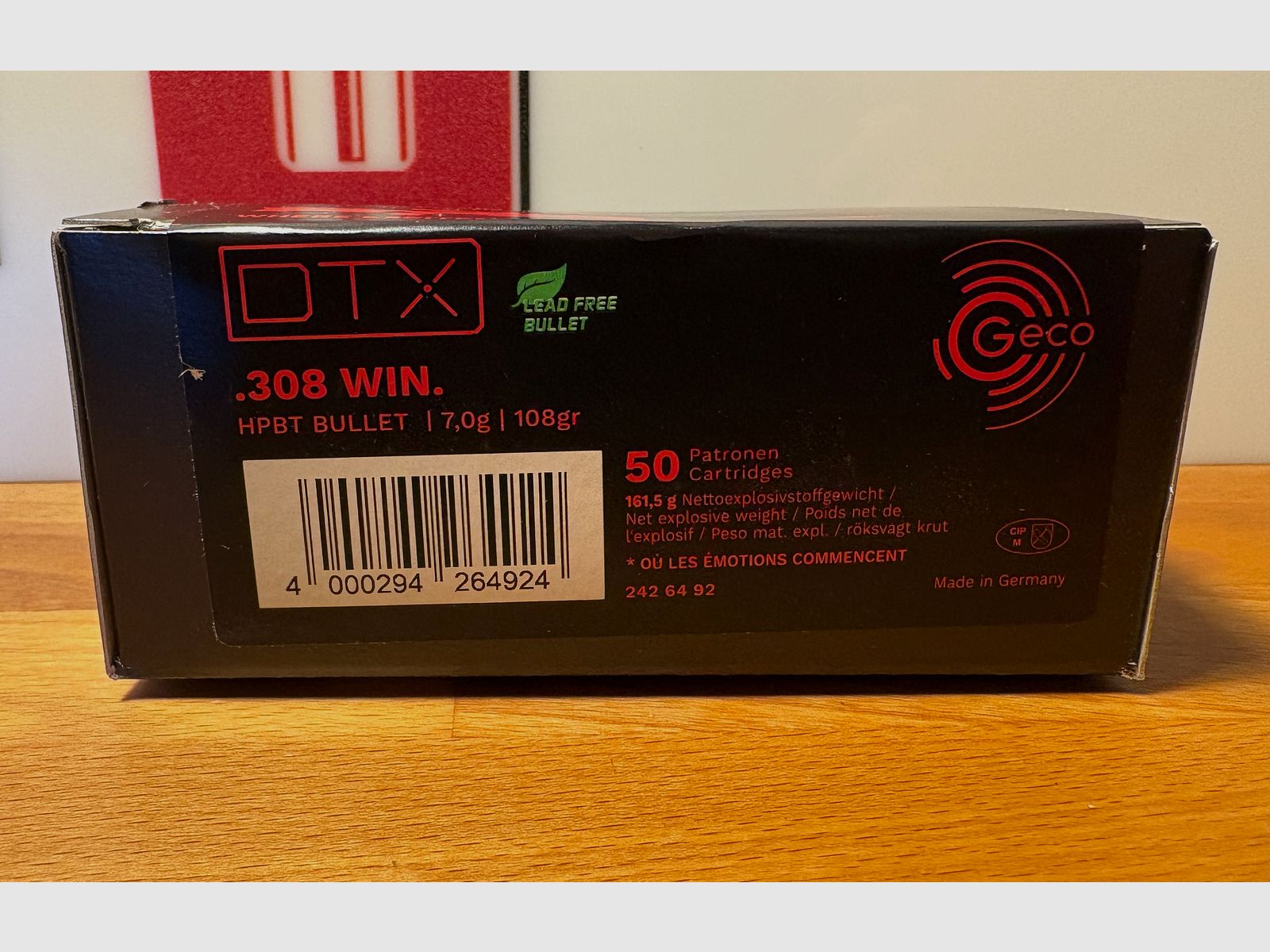 Geco .308 Win. DTX sin plomo 7,0g/108grs. ¡Descuento por cantidad!