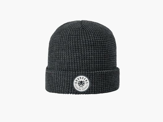 Grundéns Kracken Waffle Beanie Heather Charcoal