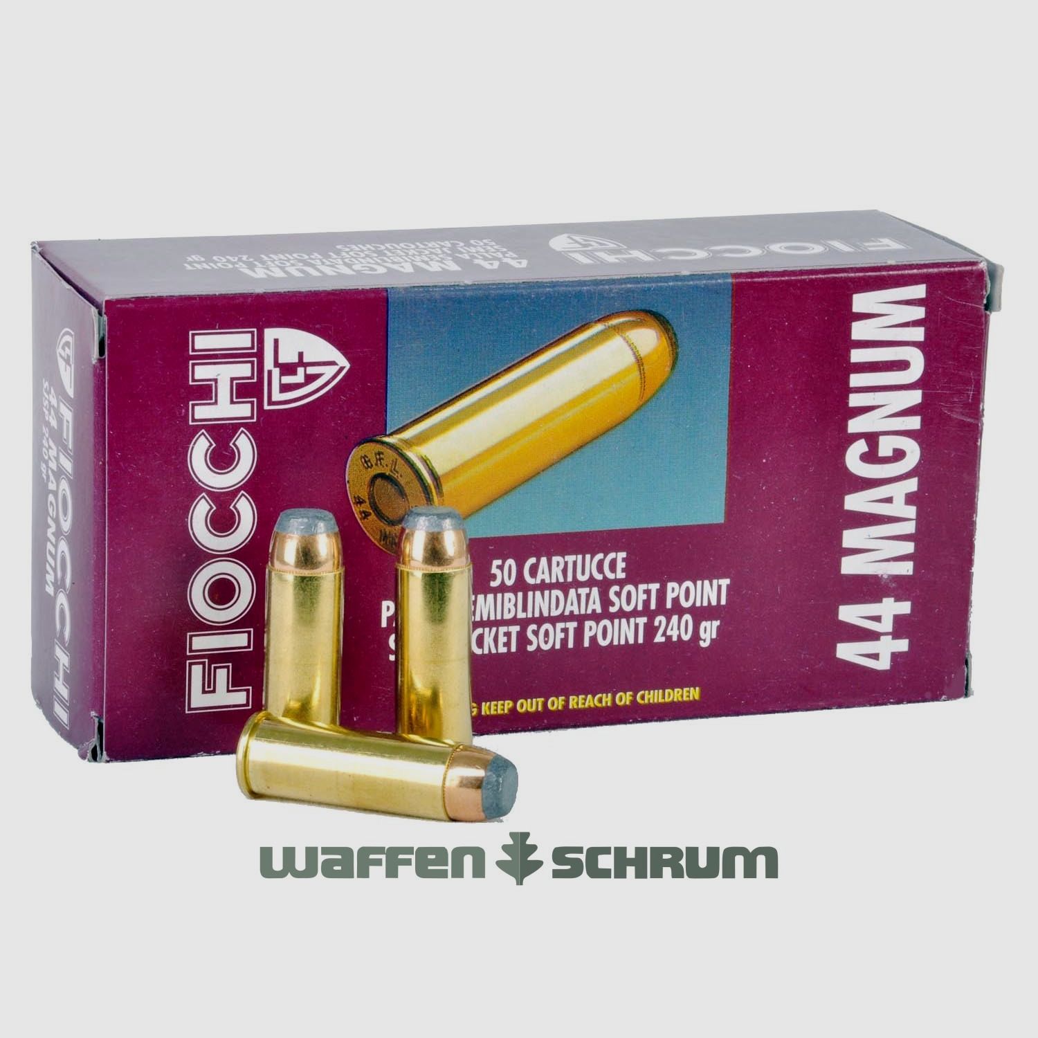 Fiocchi .44Mag TM SJSP 15,5g - 240gr