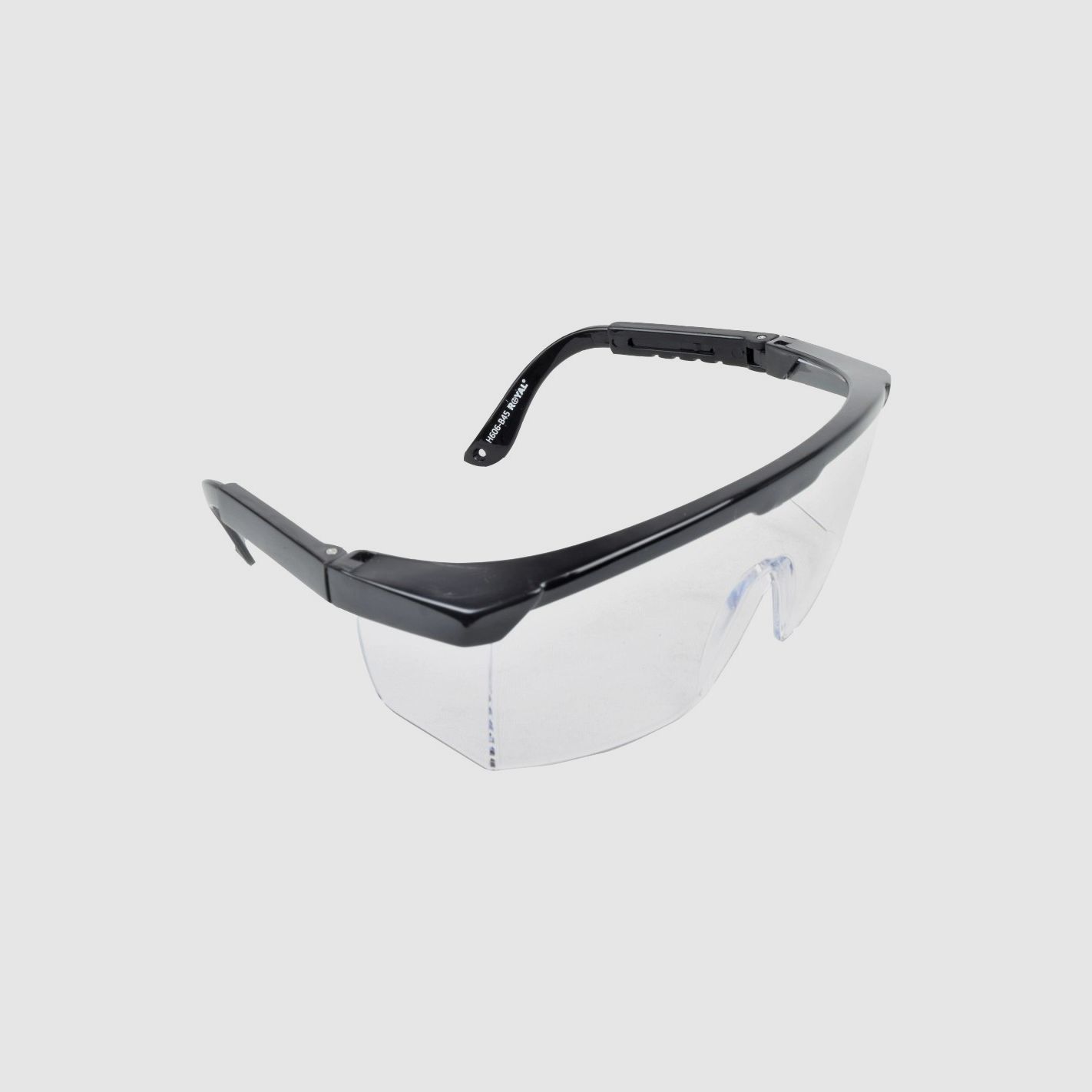 Schwarze quadratische Softair-Brille Royal, Bild 2 von 4