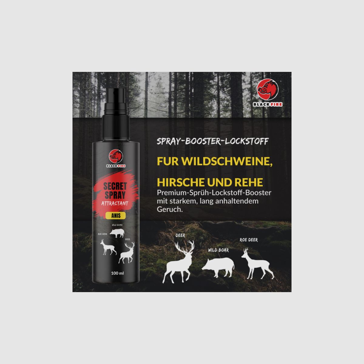 Zwarte Vuur Spray ANIS 100ml