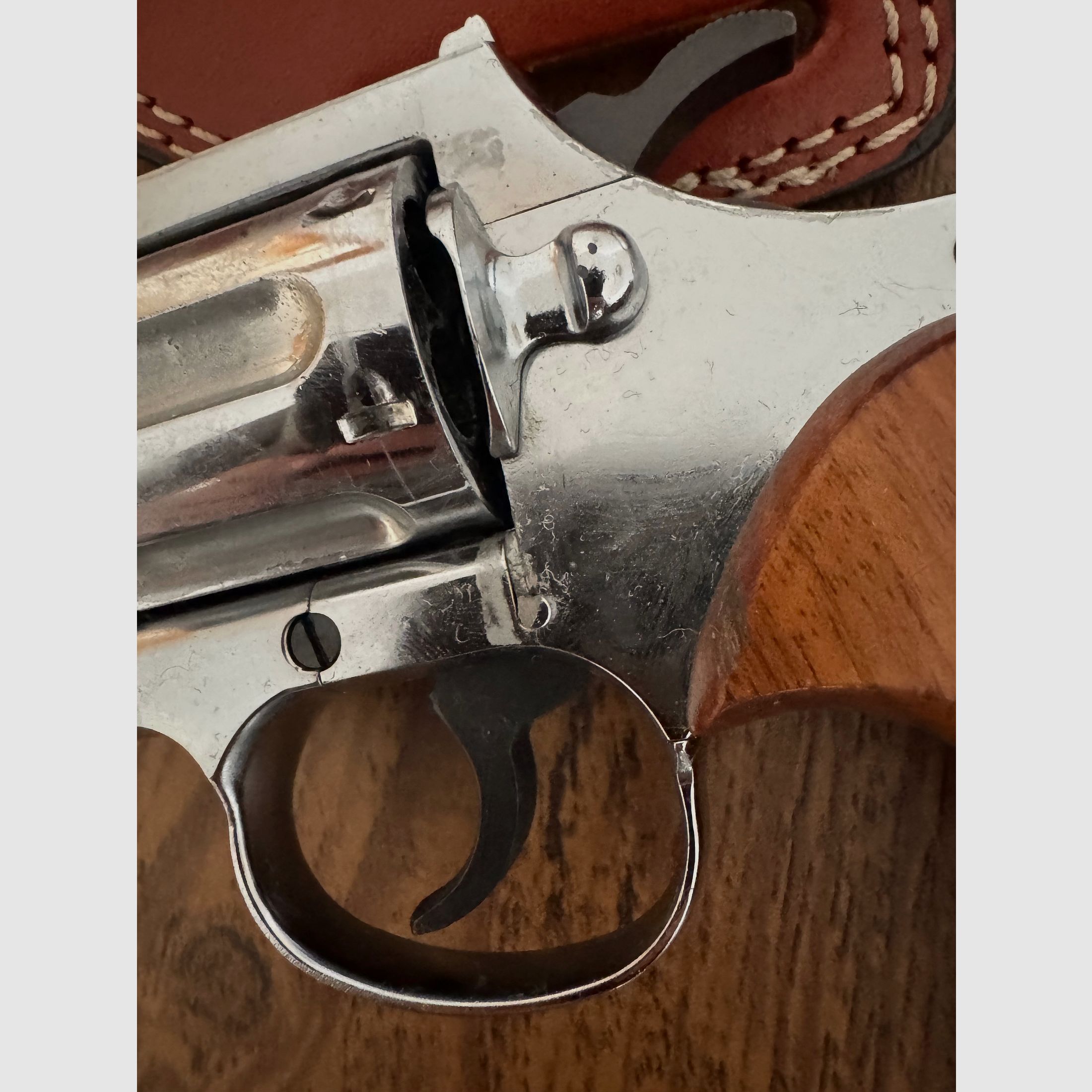 Mauser L100 9mm Chrom Rarytas! Z skórzanym dopasowanym kaburą