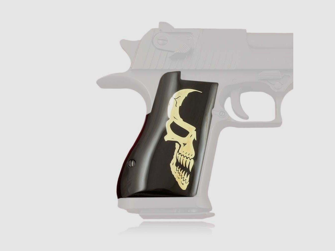 KSD Grips Griff Acrylic Schwarz Skull