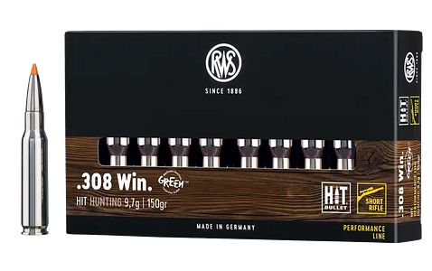 RWS .308 Win. HIT Short Rifle 9,7g/150grs.