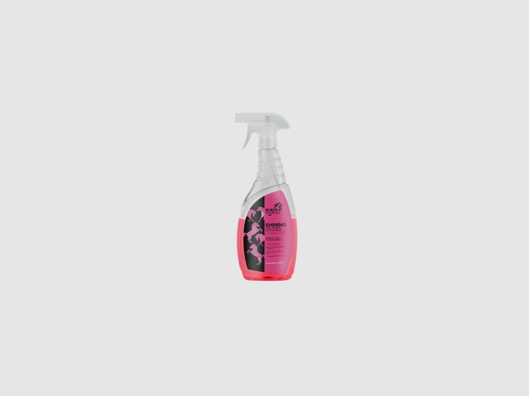 Zweiphasige Pflege Black Horse Glanzspray GLAMOUR 750ML