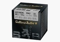 Sellier&Bellot .223 Rem 69gr FMJ (100 stuks)