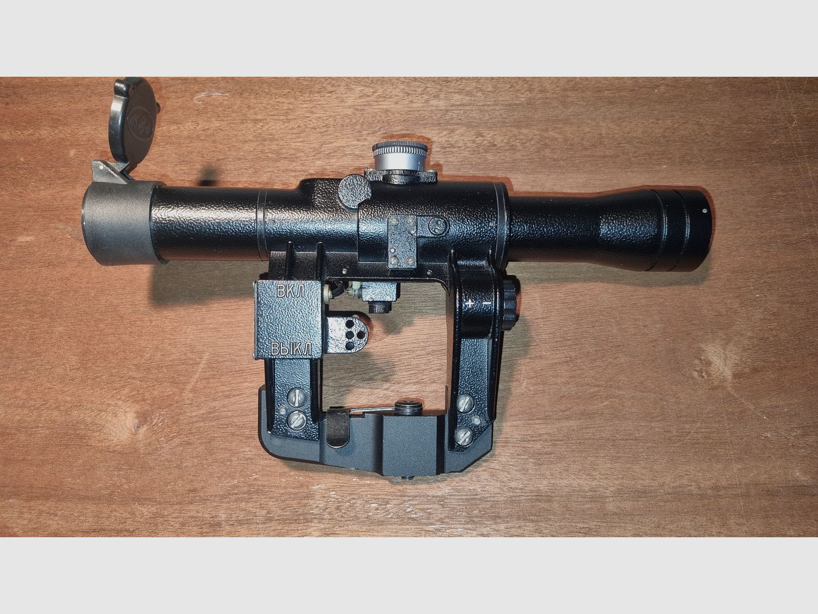 Telescopio belorusso BelOMO POSP 4x24V (PSO-1) con LCT Mount Extender per Airsoft AK Kalaschnikow / Dragunow / Vintorez +++