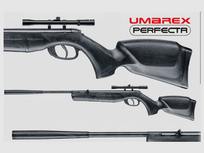 PERFECTA RS 26 WEITSCHUSS LUFTGEWEHR NEU IN OVP MIT ZIELFERNROHR+BIPOD+LASER+ZUBEHÖR 