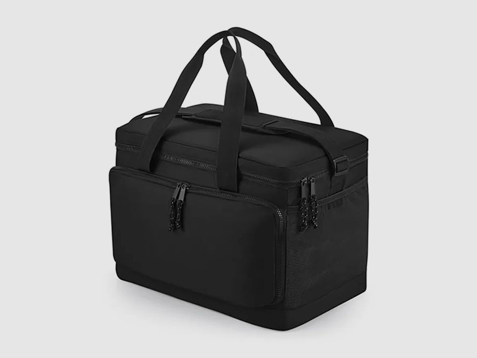 Bolsa de hombro refrigerante grande reciclada negra